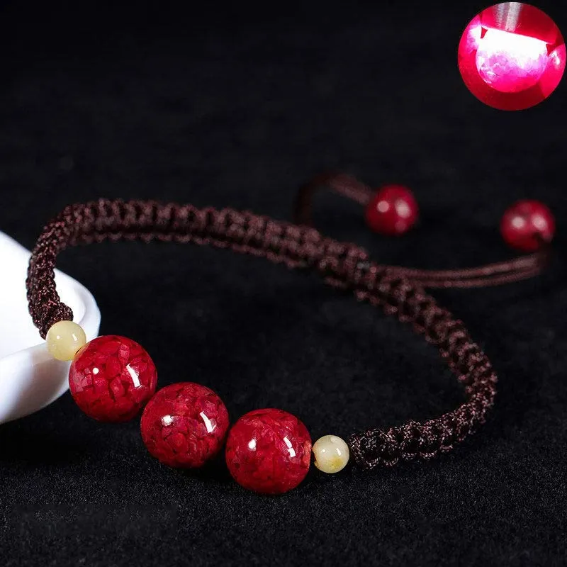 Cinnabar Blessing Red String Bracelet For Kids