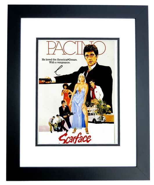 Al Pacino Signed - Autographed SCARFACE 10x15 Photo Poster painting FRAMED- Tony Montana