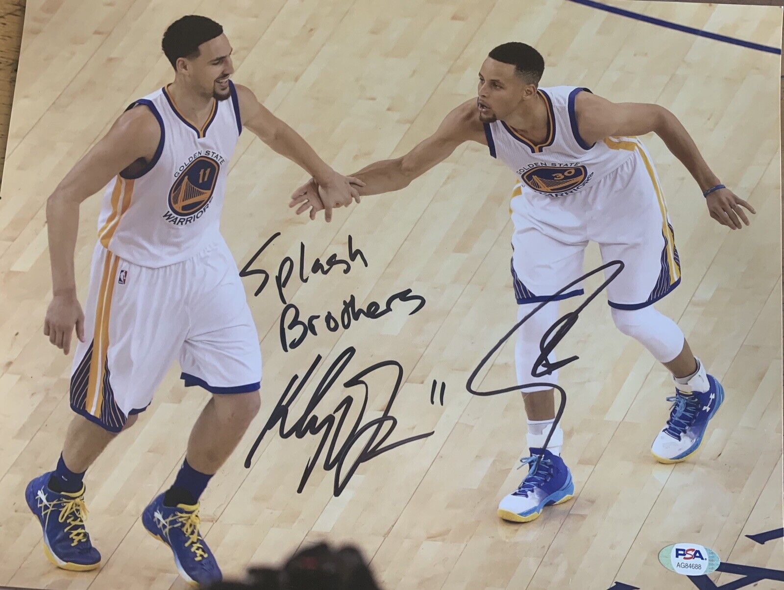 Steph Curry Klay Thompson Signed 11x14 Photo Poster painting Pic Auto Splash Brothers Psa/Coa