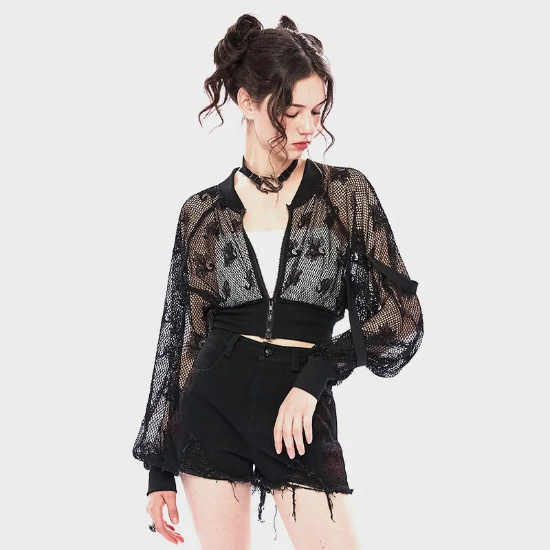 Stay Foolish Mesh Top
