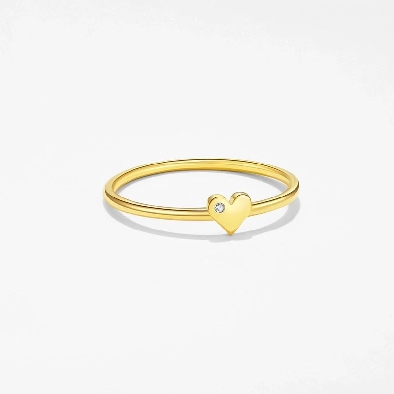 18K Gold Plated White Gold Plated 925 Sterling Silver Zircon Solid Color Rings