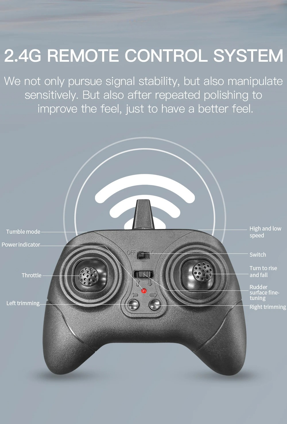 Tegooe Tegooe RC Airplane Glider for Beginners - 24G Remote Control EPP Foam Aircraft Model with 1 Battery