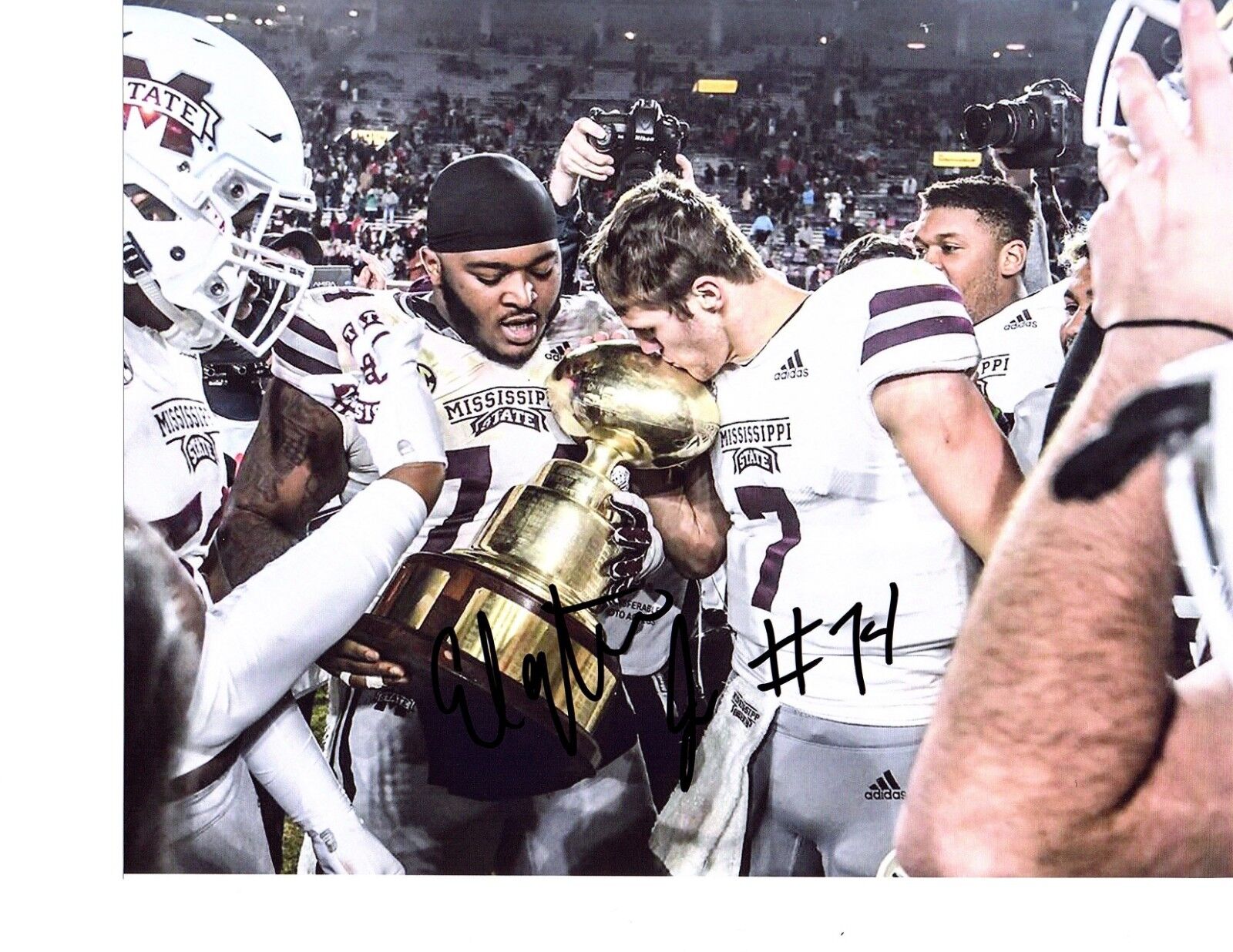 Elgton Jenkins Mississippi State signed autographed 8x10 football Photo Poster painting Bulldog#