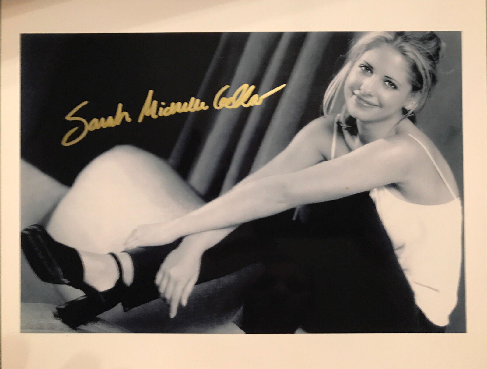 GREAT BUFFY the Vampire Slayer BtVS Sarah Michelle Gellar Signed Auto 8x10 Photo Poster painting