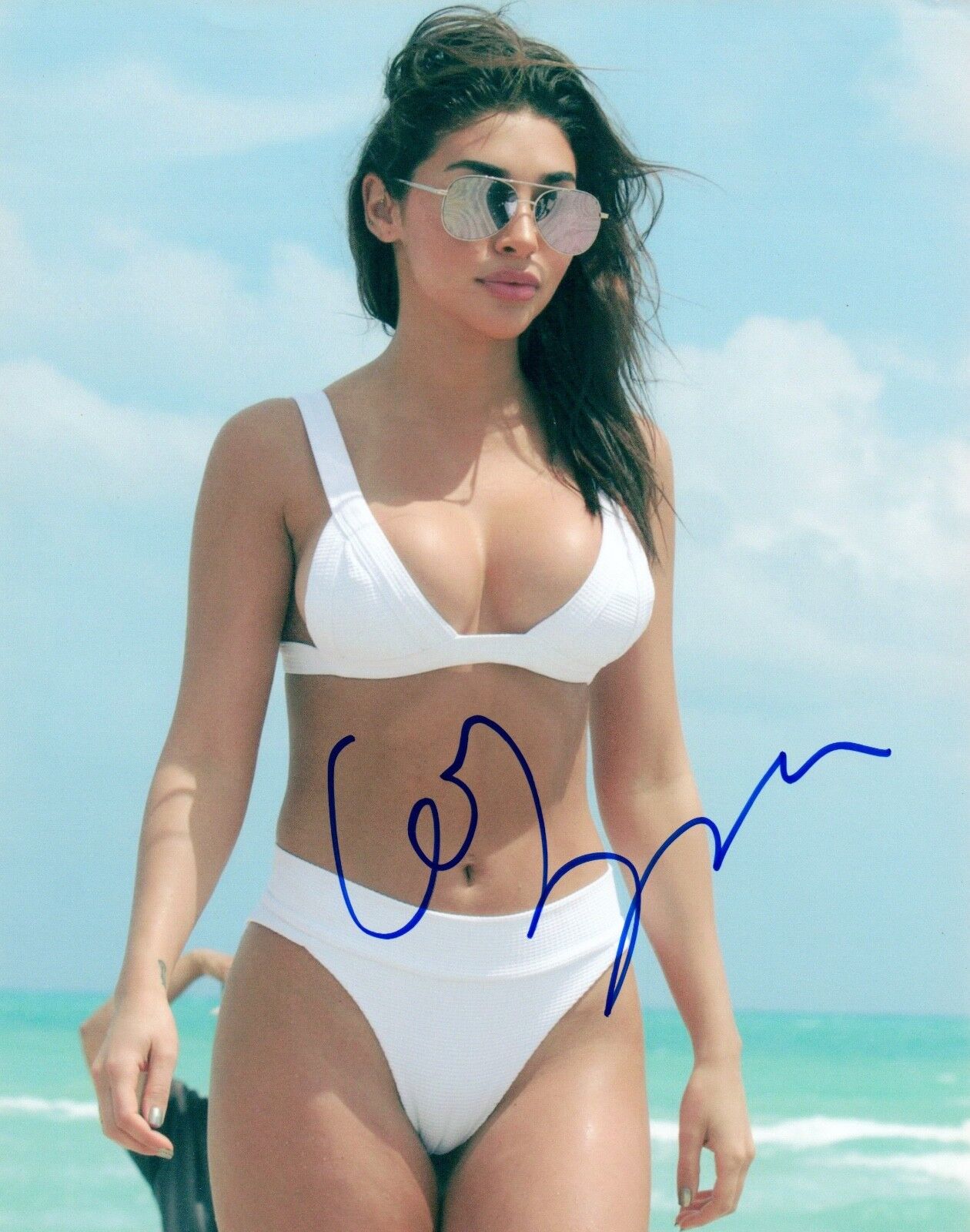 Chantel Jeffries Signed Autograph 8x10 Photo Poster painting Hot Sexy Model & DJ COA