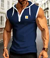 Men's Hooded Muscular Sleeveless Casual Shirt
