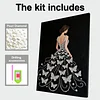 Kits d&rsquo;art en diamant en perles DIY pour filles avec cadre 30x40cm pour adultes id&eacute;e de d&eacute;coration int&eacute;rieure