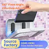 Bathroom Waterproof Phone Mount with BT Speaker 60 Degree Adjustable Angle Anti-Fog Shower Phone Stand No-Drill Wall Mount with Touchscreen for Bathroom Accessory Adults