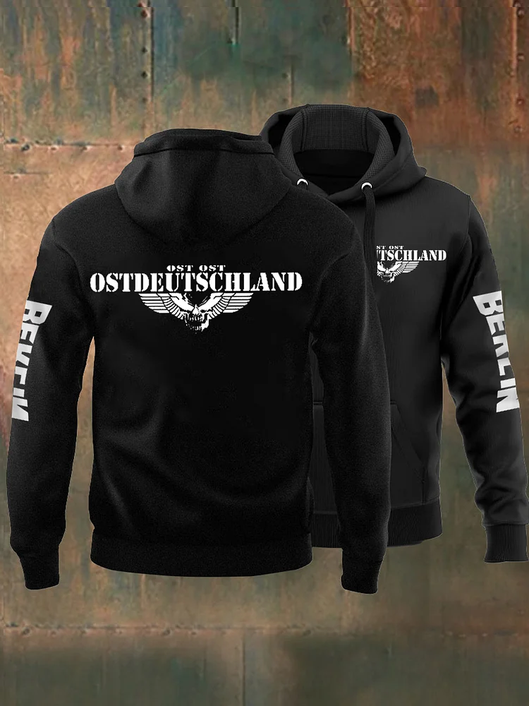 Herren-Sweatshirt mit Kapuze Ost deutschland