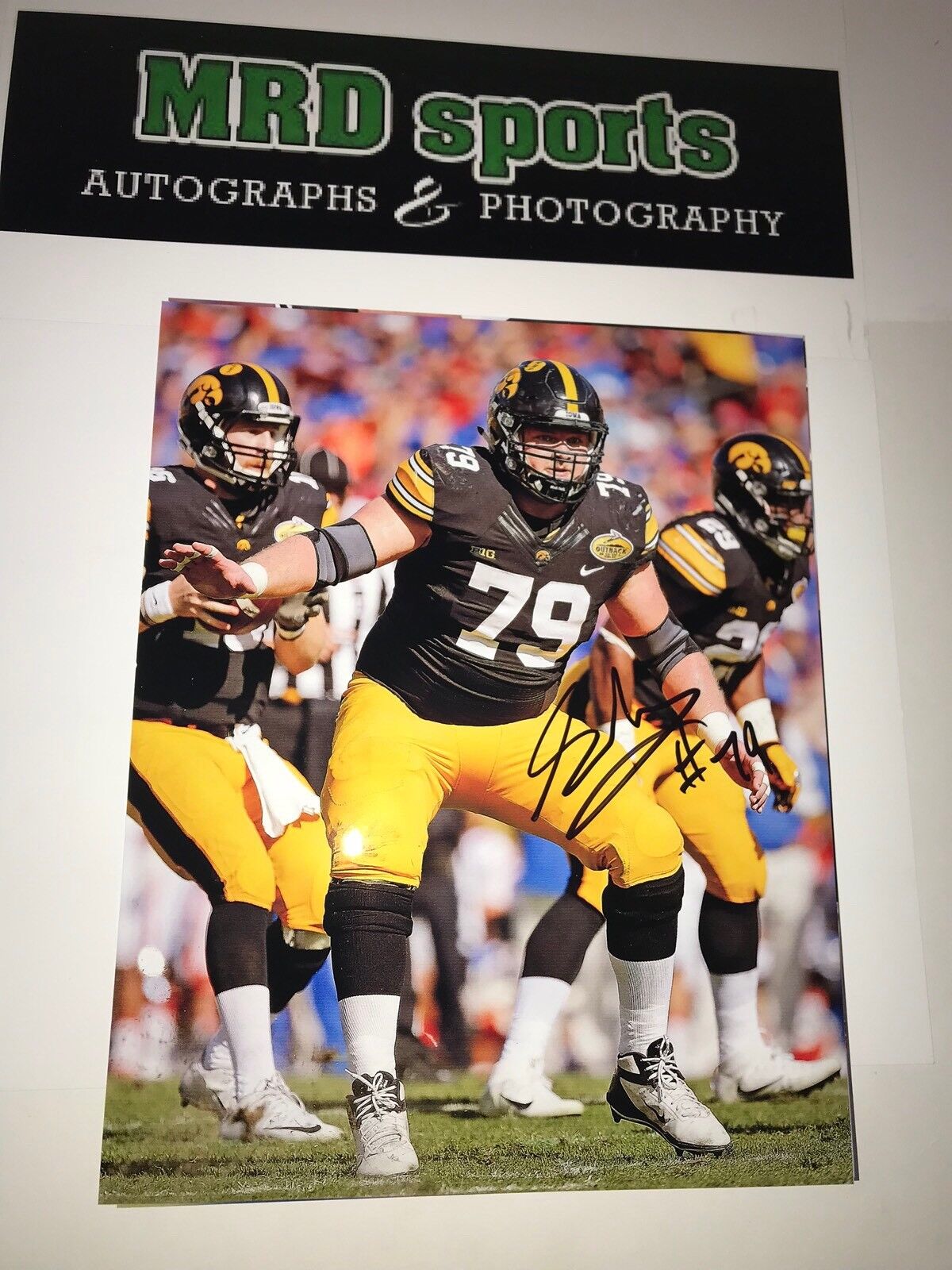 Sean Welsh Iowa Hawkeyes hand signed autographed 8x10 football Photo Poster painting F