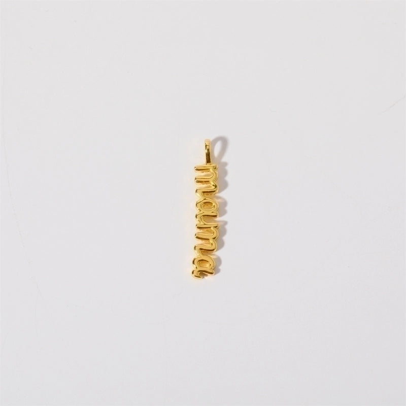 1 Piece Copper Zircon Gold Plated Cross Heart Shape Polished Pendant Chain