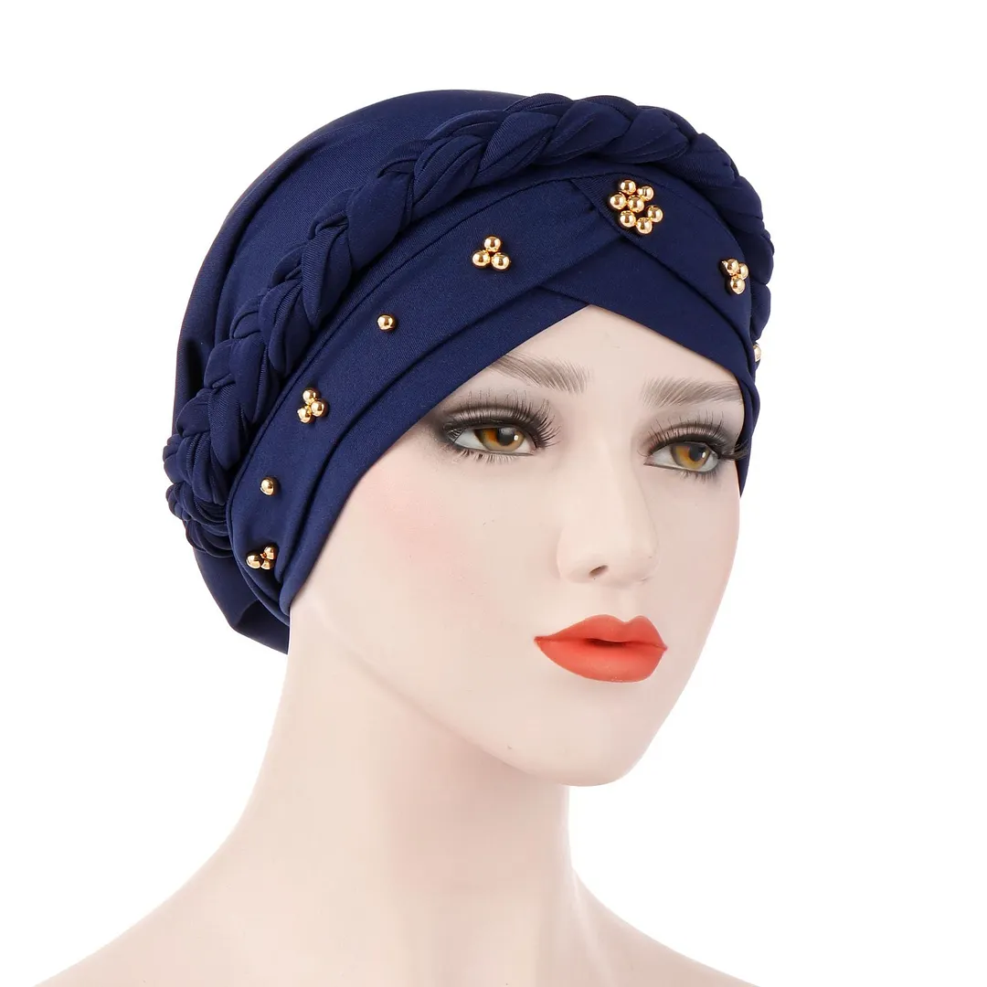Women's Floral Printed Muslim Turban Hat Cap