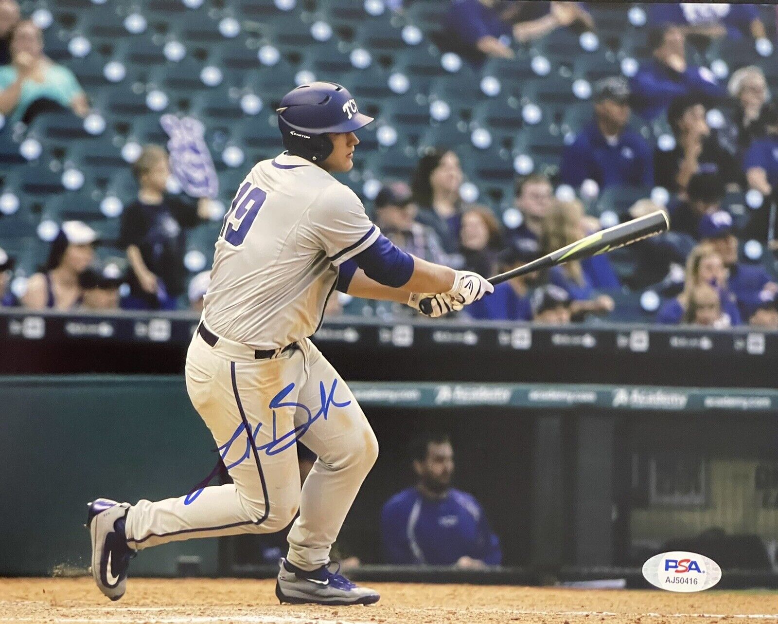 Luken Baker Signed Autographed TCU Hornedfrogs 8x10 Photo Poster painting Team USA PSA/DNA