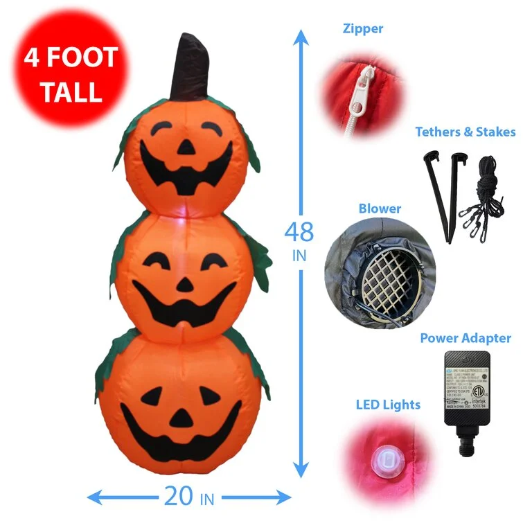 Inflatable 3 Pumpkins Decoration