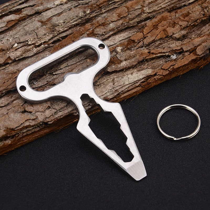 Outdoor EDC Stainless Steel Bottle Opener Self Defense Stinger Personal Protection Tool Weapons Combination Wrench Tools