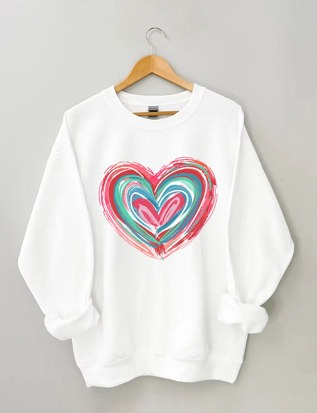 Valentines Day Heart Sweatshirt