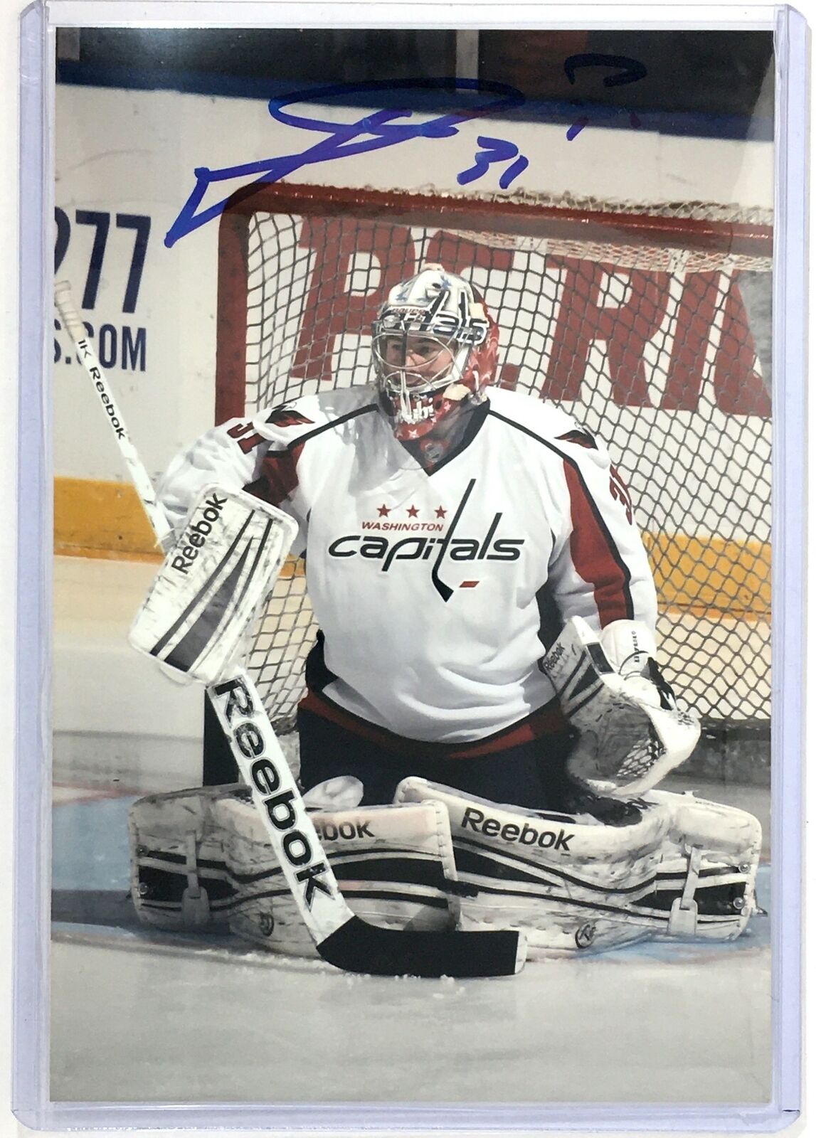 Philipp Grubauer Signed 4x6 Photo Poster painting Capitals Avalanche Kraken Auto Autograph