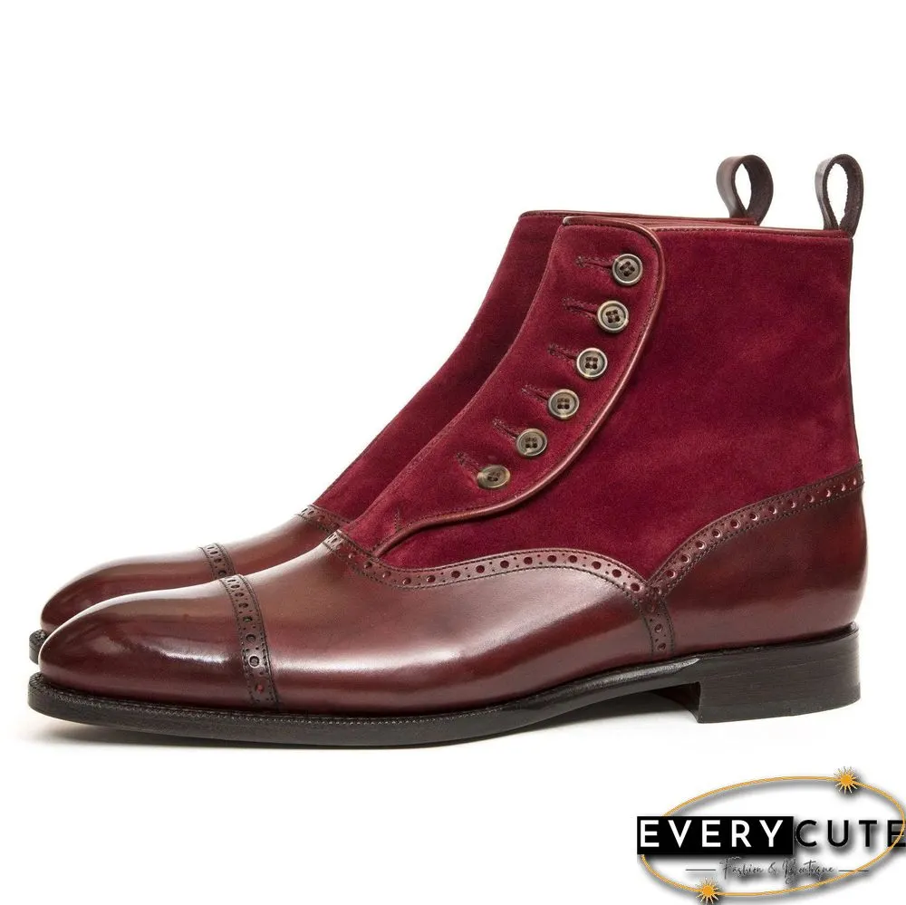 Handmade Elegant Vintage Chelsea Button Boots