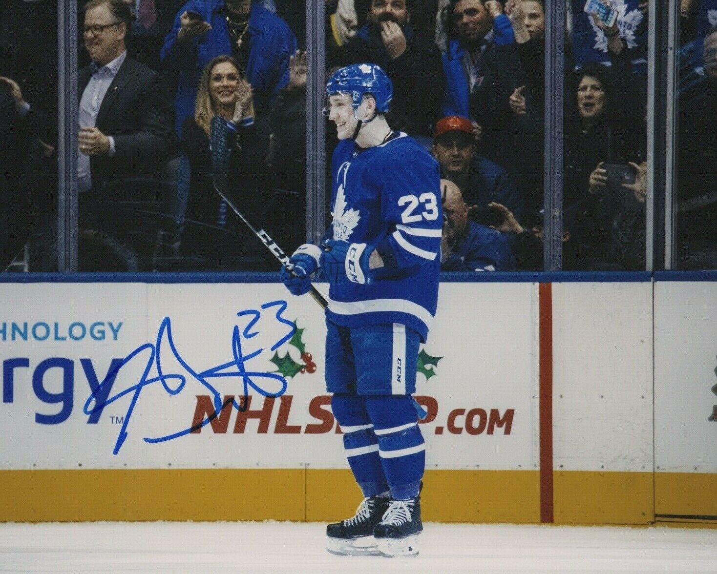 Toronto Maple Leafs Travis Dermott Signed Autographed 8x10 NHL Photo Poster painting COA #1