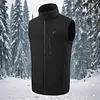 Men Ladies USB Electric Thermal Vest with 9 Heating Zones for Outdoor Activities