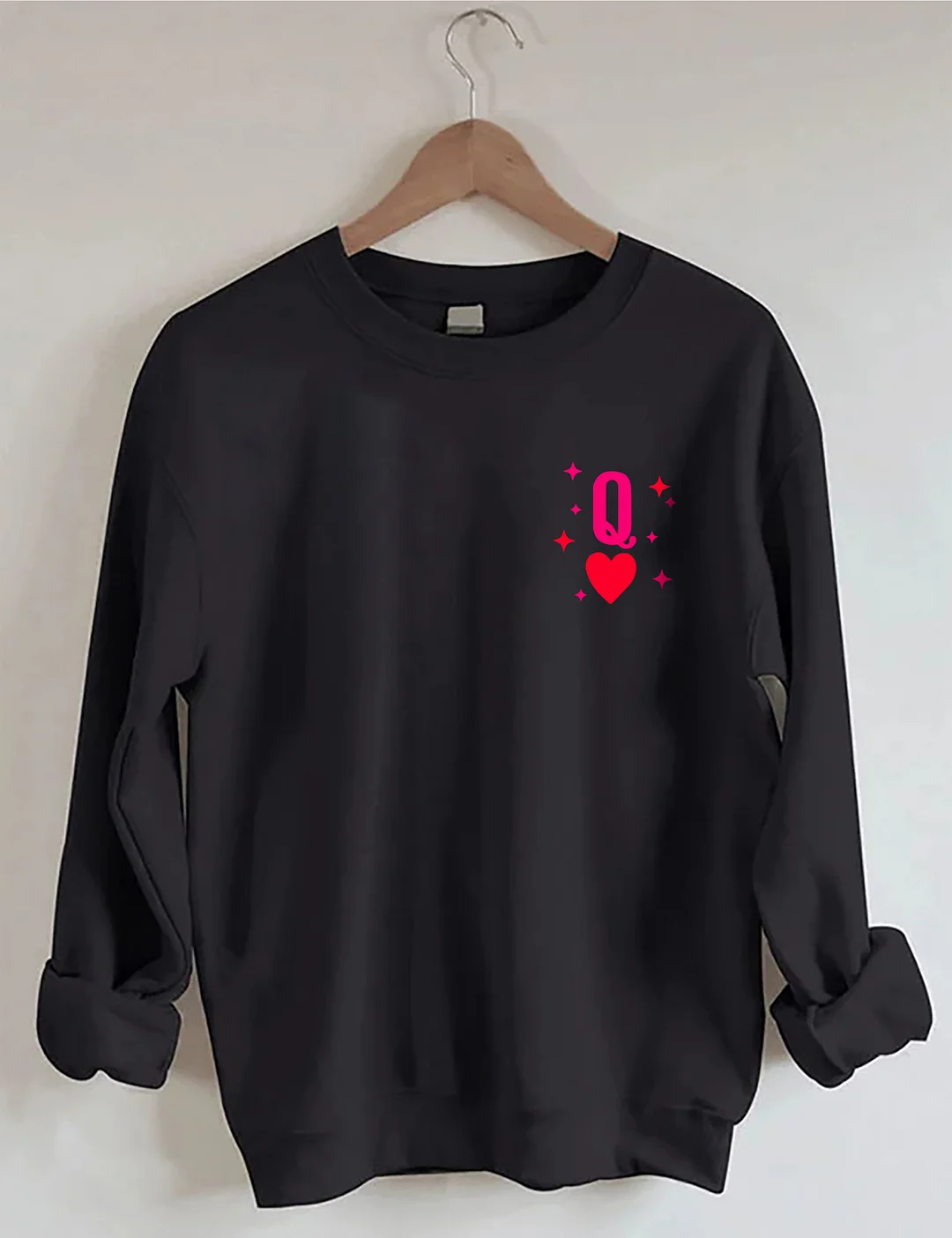  Queen Of Hearts Valentine's Day Sweatshirt 