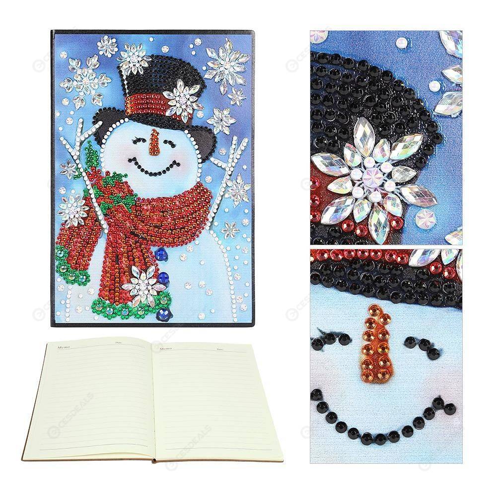 

Christmas-DIY Creative Diamond 60 Pages A5 Notebook, 501 Original