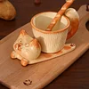 YUJIAN・Donut Jingdezhen Cat Kiln Handmade Ceramic Mug