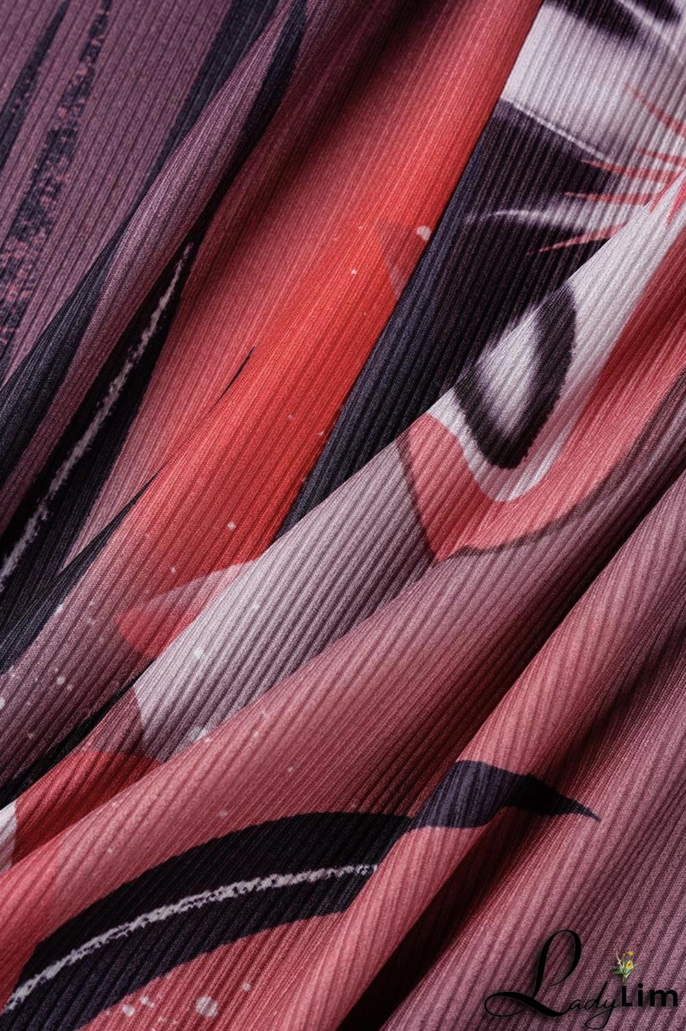 Red Sexy Print Bandage Patchwork Spaghetti Strap Regular Jumpsuits