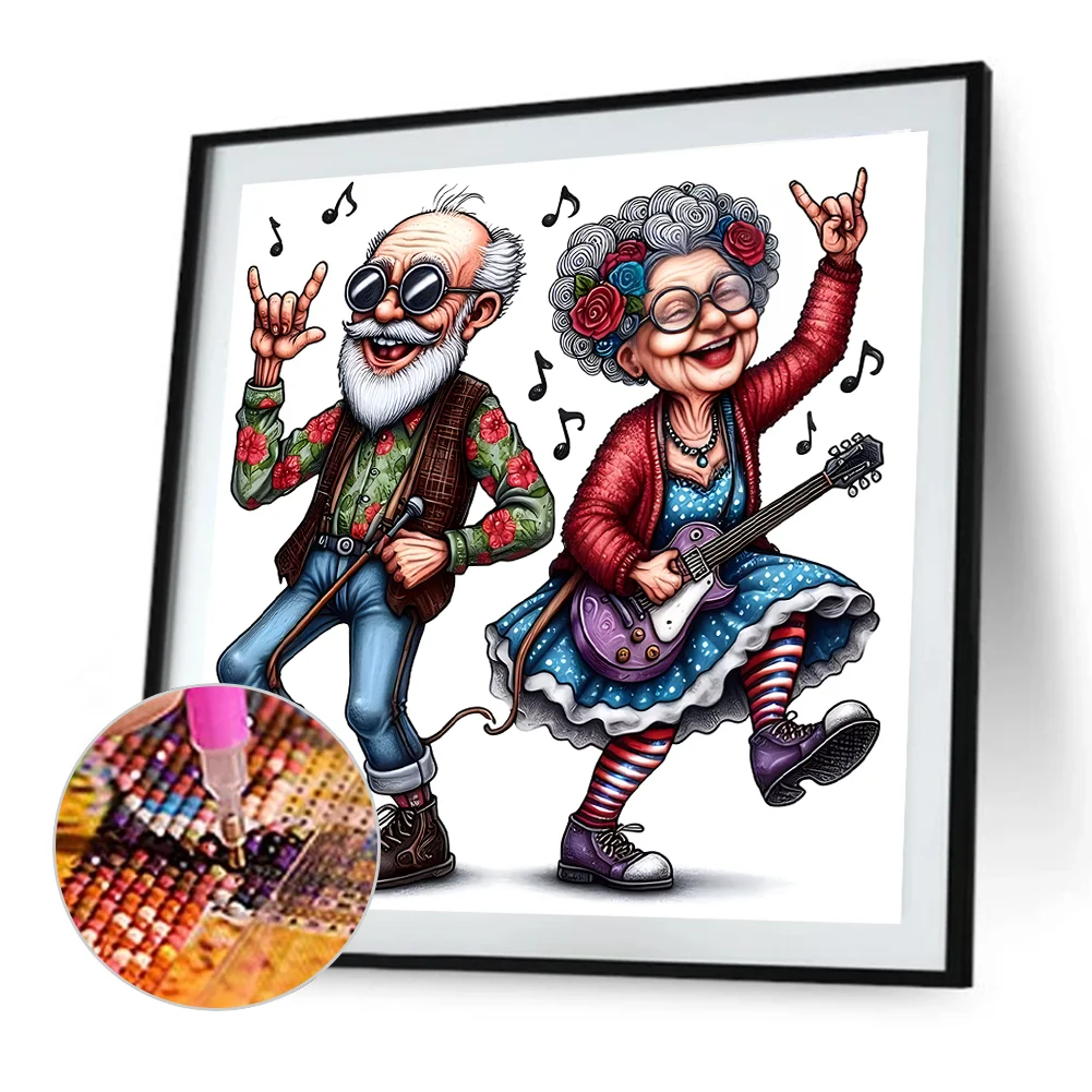 Diamond Painting - Full Round Drill - Grandma(Canvas|40*40cm)
