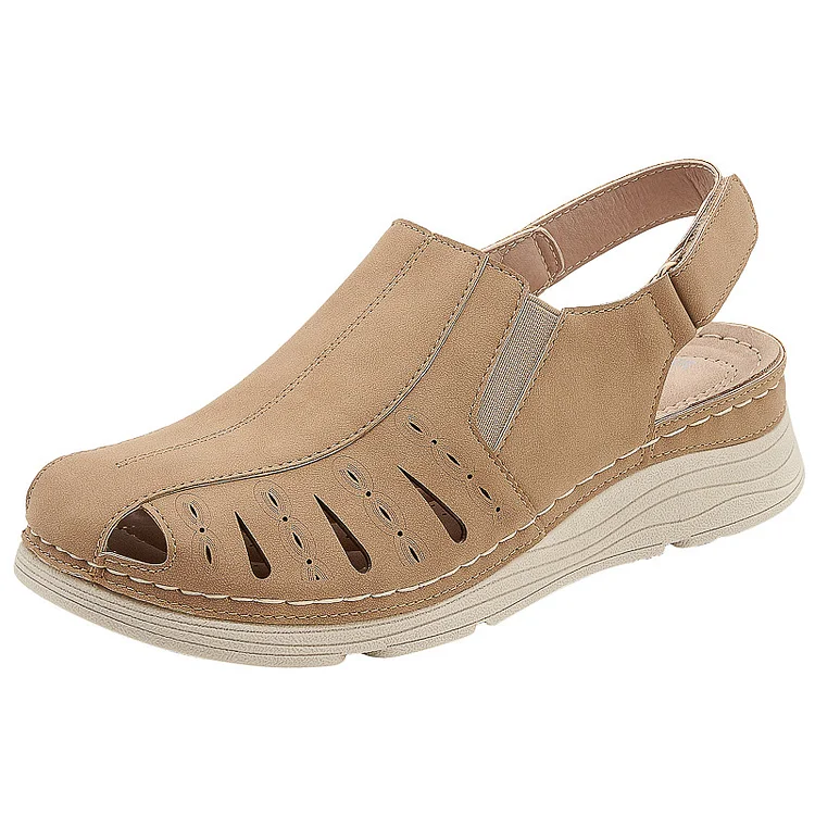 Casual Orthopedic Velcro Walking Wedge Toe Sandals SIKETU Stunahome.com