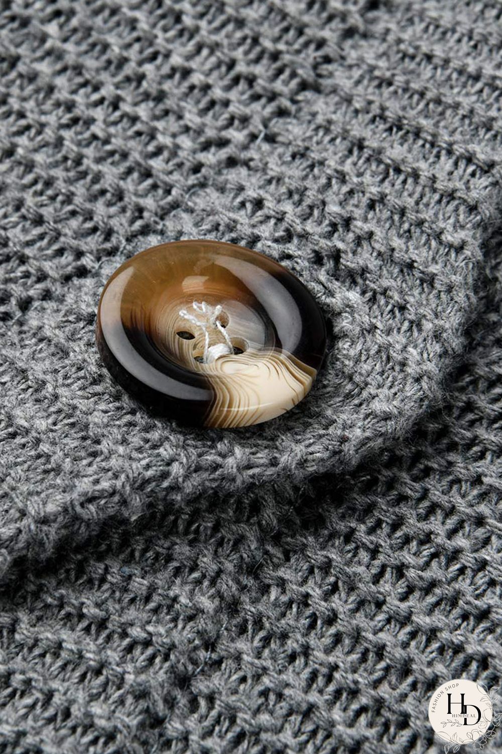 Beige Fashion Cardigan Hooded Long Jacket