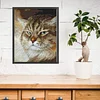 Angry Cat-14CT Stamped Cross Stitch 25*30cm/9.84*11.81in tapestrymarket