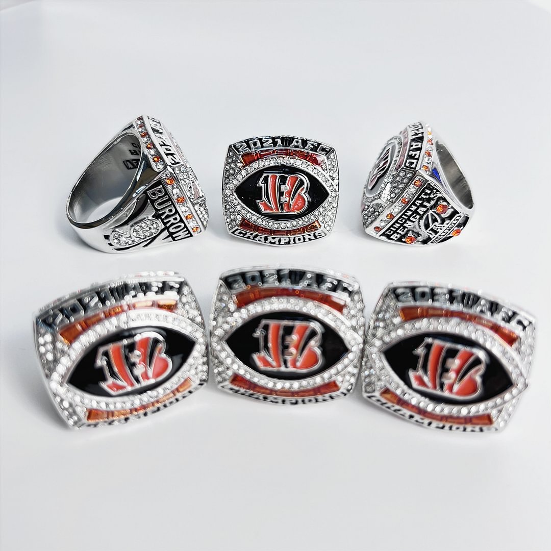 2021 AFC Championship Rings Cincinnati Bengals NFL