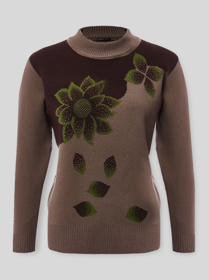 Flower Loosen Sweater - VSMEE