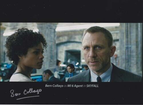 BERN COLLACO 007 JAMES BOND AUTHENTIC AUTOGRAPH AS MI6 AGENT IN SKYFALL