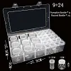 Pumpkin-Shaped Bottle Diamond Painting Storage Container, Diamond Embroidery Accessories Rhinestones Tools Organizer Box