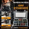 100/245 Pi&egrave;ces Ensemble de joints d'&eacute;tanch&eacute;it&eacute; assortis