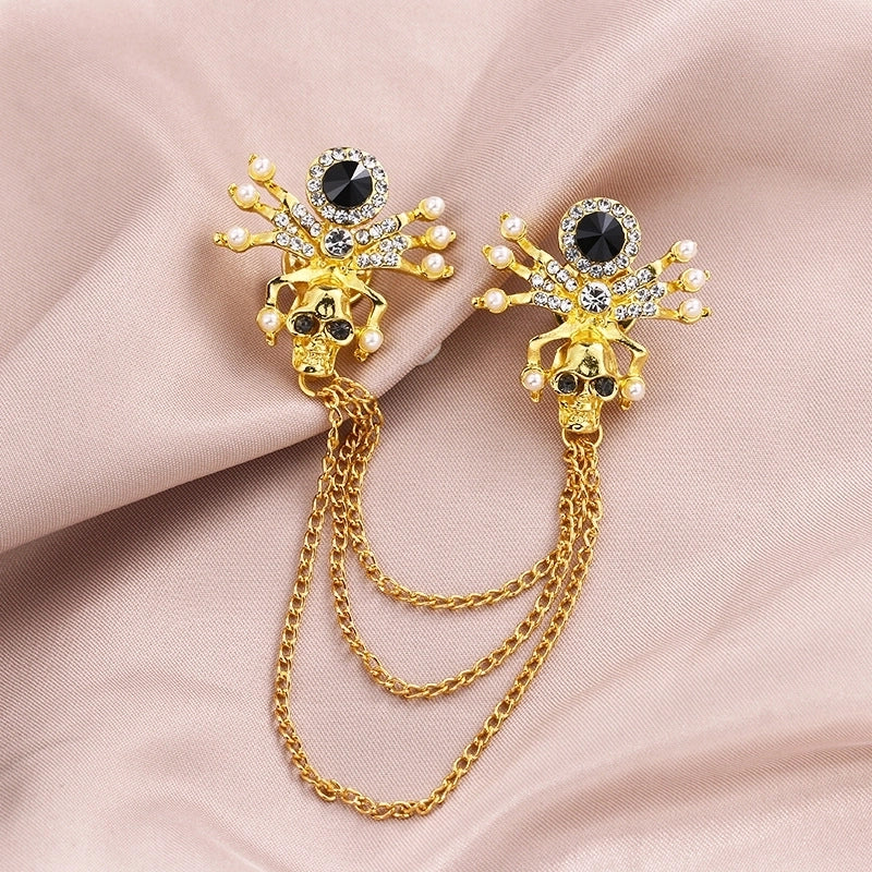 Luxurious Pin Geometric Alloy Inlay Artificial Pearls Rhinestones Women’S Brooches