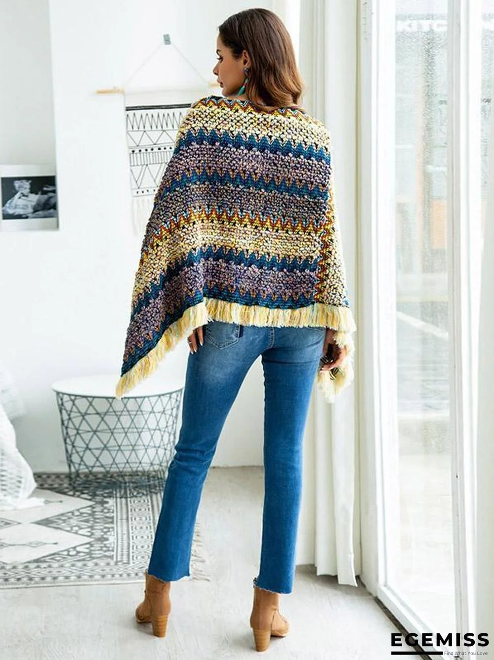 Bohemia Retro Loose Tassels Sweater Tops | EGEMISS