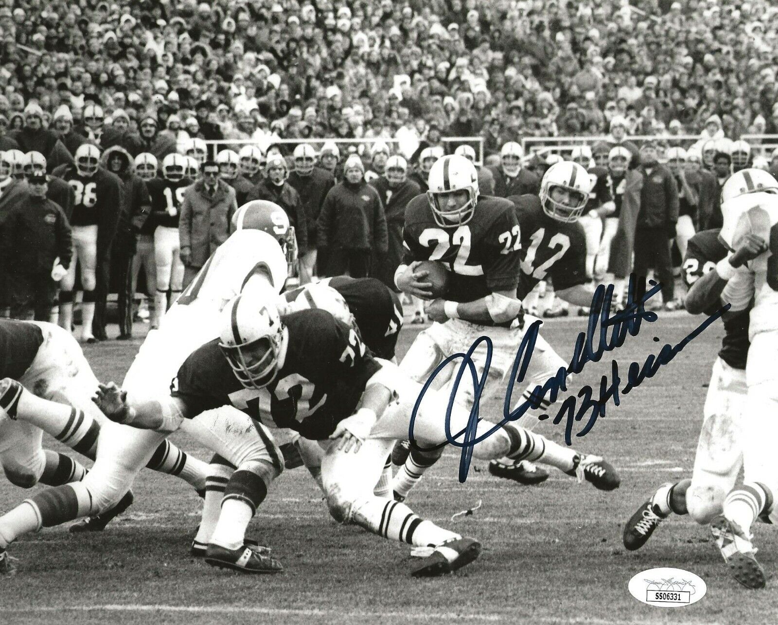 John Cappelletti signed Penn State Nittany Lions 8x10 Photo Poster painting Heisman 2 JSA