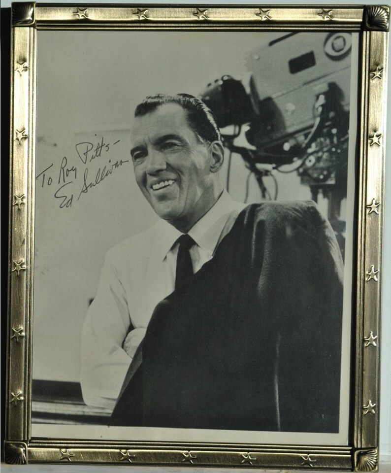 ED SULLIVAN SIGNED Framed Photo Poster painting The Toast Of The Town wcoa