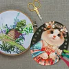 Acrylic Fairy Cat Embroidery Floss Row Line Board Craft Cross Stitch Thread Holder