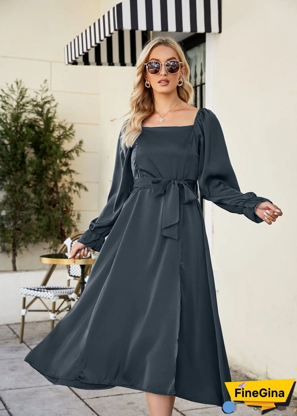 Boho French Elegant Casual Spring Summer Dress Olivia