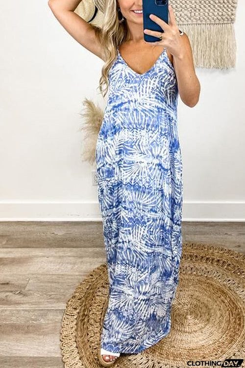 Fashion Chic Sling V Neck Dress