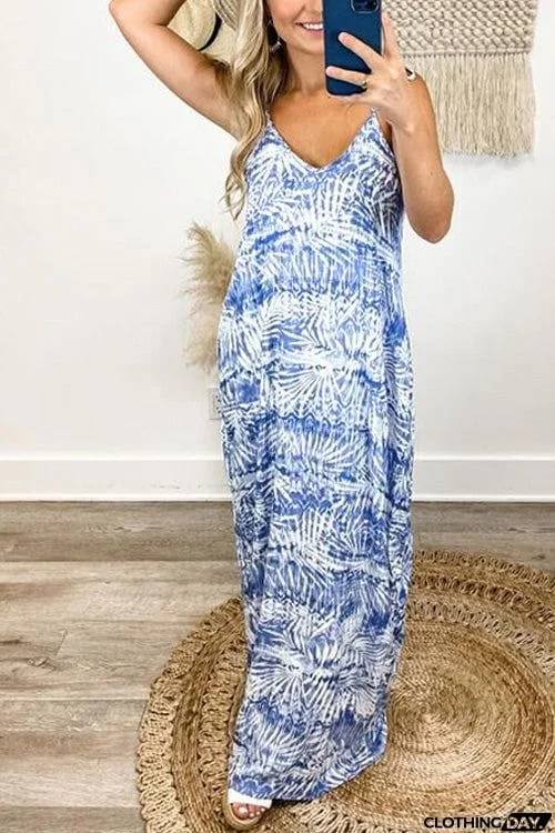 Fashion Chic Sling V Neck Dress