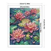 Water Lily Full Stamped Cross Stitch 14CT 2-Strand 33x41cm Backstitch