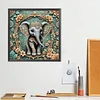 (40*40cm)Flower Elephant - Full Round Drill Diamond Painting