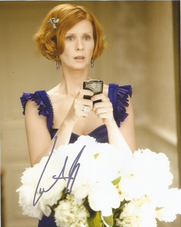 Cynthia Nixon Sex and the City Signed Autographed 8x10 Photo Poster painting COA