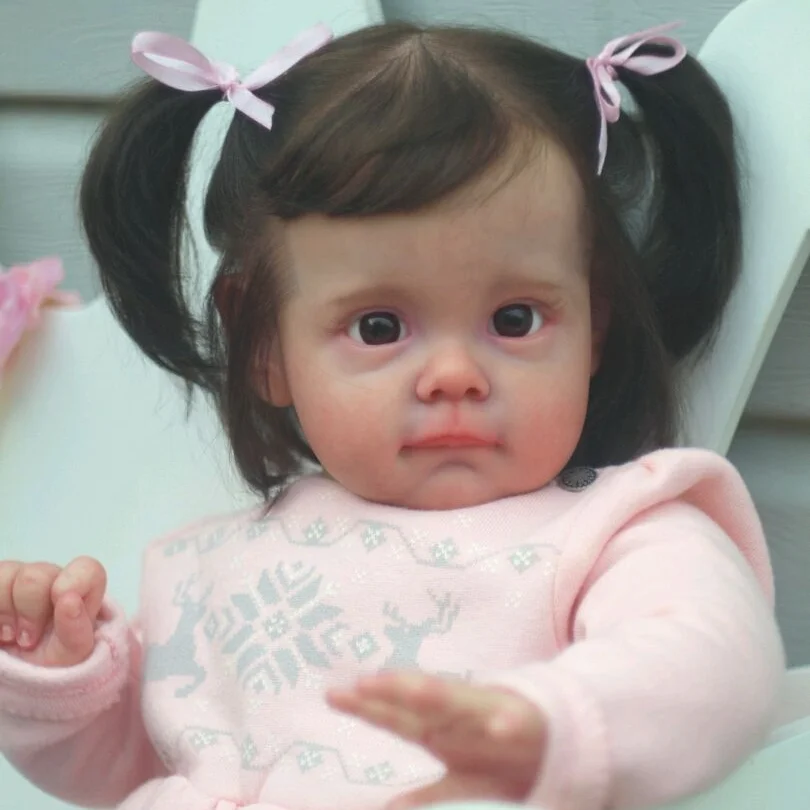 15'' Truly Look Real Reborn Baby Cute Girl Doll Valentina with "Heartbeat" and Coos