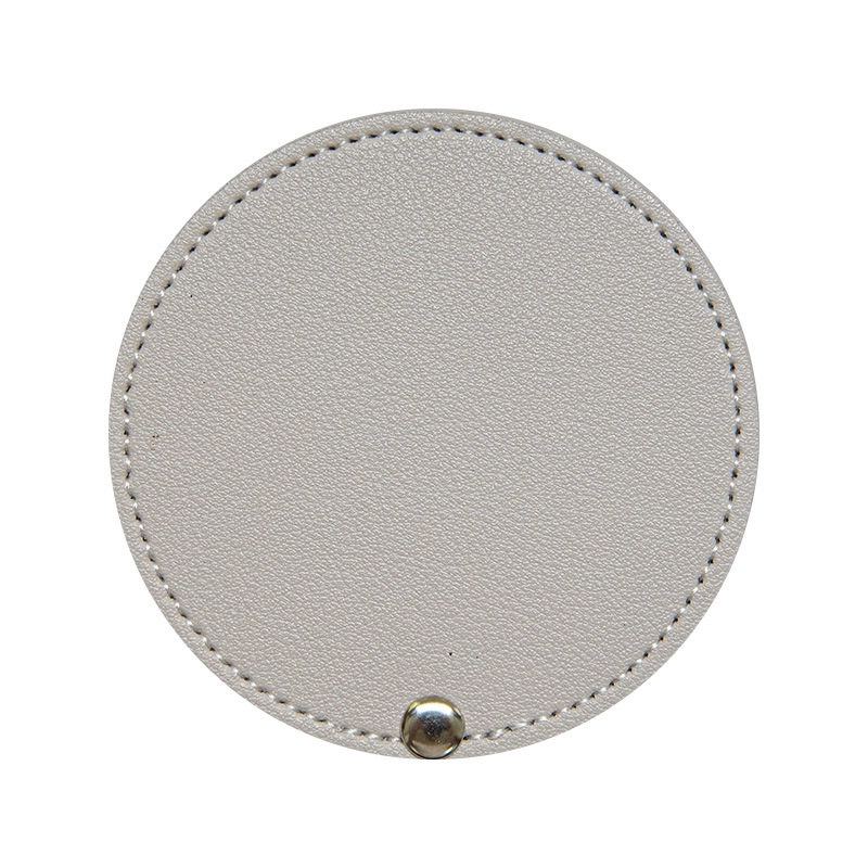 Style Leather Rotary Makeup Mirror Student Portable Beauty Mirror Makeup Mirror Round Leather Gift Makeup Mirror